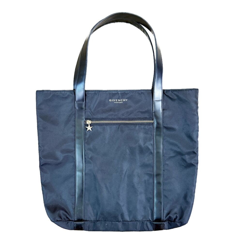 Givenchy Parfums Black Nylon Tote Bag EUC Open Top